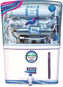 Aqua Grand+ RO +UV +UF+ TDS Water Purifier - 12 Liters, White price in India.