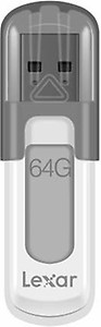 Lexar JumpDrive V100 64GB USB 3.0 Flash Drive, Gray (LJDV100-64GABNL) price in India.