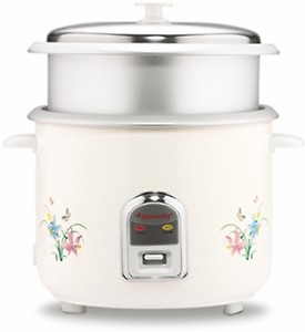 Butterfly KRC-22 Cylindrical Electric Rice Cooker  (2.8 L, White, Cream) price in India.