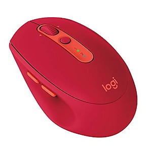 Logitech M590 Multi-Device Silent Bluetooth Mouse–Move Text/Image/File Between 2 Windows/Mac/Android Devices with Bluetooth/USB,With 7 Customizable Buttons,Contoured Shape,2 Year Battery Life-Ruby Red price in India.