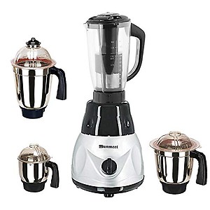 Sunmeet Plastic 750 Watts Mixer Grinder with 4 Jar Set Factory Outlet (Black)-Re Make In India (ISI Certified) 100% Copper. price in India.