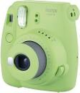 FUJIFILM Instax Mini 9 Camera With Leather Bag and 20x Film Sheet - Lime Green Instant Camera  (Green) price in India.
