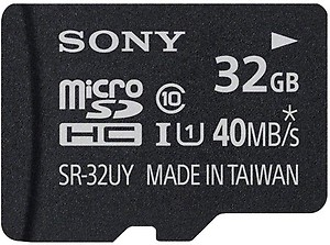 Sony 32 GB Micro SDHC Memory Card Class 10 price in India.