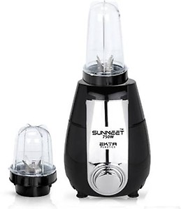 Sunmeet 750-watts Mixer Grinder with 2 Bullet Jars (530ML and 350ML) EPMG569 Mixer Grinder with 2 Bullets Jars 750 Mixer Grinder (2 Jars, Black) price in .