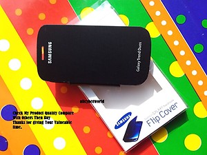NEW DAIRY FLIP LEATHER CASE COVER POUCH FOR SAMSUNG GALAXY S DUOS S7562 BLACK price in India.