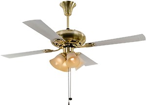USHA Fontana Orchid 1280 mm Ultra High Speed 4 Blade Ceiling Fan  (Gold, Pack of 1) price in India.