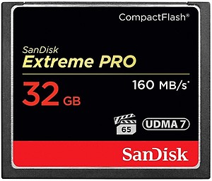 SanDisk Extreme PRO 32 GB Compact Flash Class 10 160 MB/s Memory Card price in India.