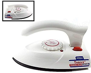 Tree Fit Plastic Travel Iron Portable Powerful Variable Temperature Mini Electrical Iron With Foldable Handle, Compact Weight White (Pack Of 1), 240 Watts price in India.