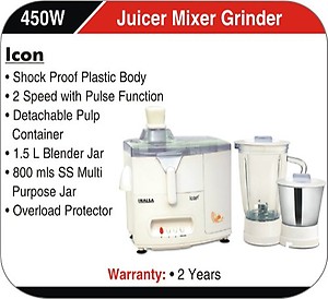 Inalsa Icon Juicer Mixer Grinder price in India.