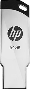 HP v236w USB 2.0 64GB Pen Drive, Metal, Silver price in India.