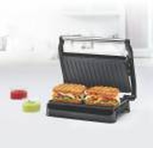 Grill Sandwich Maker And Toast Sandwich Maker With Non-Stick Cookware, Black price in India.