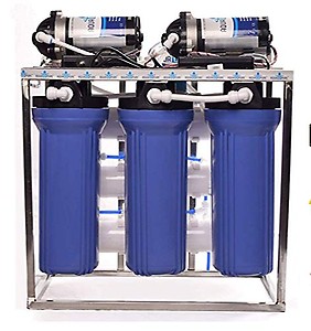 AQUA D PURE 25 LPH Commercial RO Water Purifier with Double Pump Purification, TDS Adjuster, Dust Protective Cover, Blue price in India.