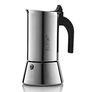 Bialetti New Venus Induction, Stovetop Coffee Maker, 18/10 Steel, 6-Cup Espresso, suitable for all types of hobs (Stovetop and Induction) (6 cup- 300ml) price in India.