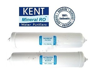 Kent Ro Spares: Inline Sediment Filter 8 inch & Pre Carbon Filter Set 8 inch price in India.