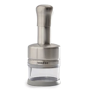 Norpro Stainless Steel Deluxe Fruit Vegetable Nut Hand Chopper New price in India.