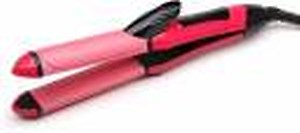 Silago 2 Combo hair straightener and Curler Hair Straightener, pink IN-2009 hair straightener Hair Straightener (Pink) Hair Curler  (Pink) price in .