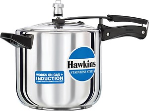 Hawkins Stainless Steel 6 L Pressure Cooker with Induction Bottom (Stainless Steel) price in India.