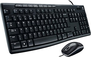 Logitech MK200 Wired keyboard and Mouse (Black) price in .