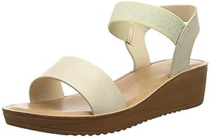 Bata Women's Speed with Lace Beige Sandals -7 UK (6618806)