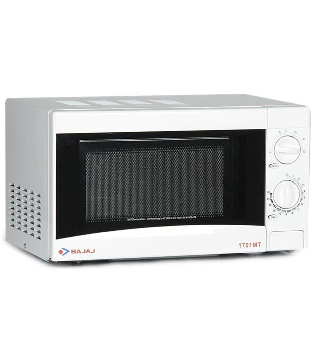 bajaj 17 l solo microwave oven 1701mt white